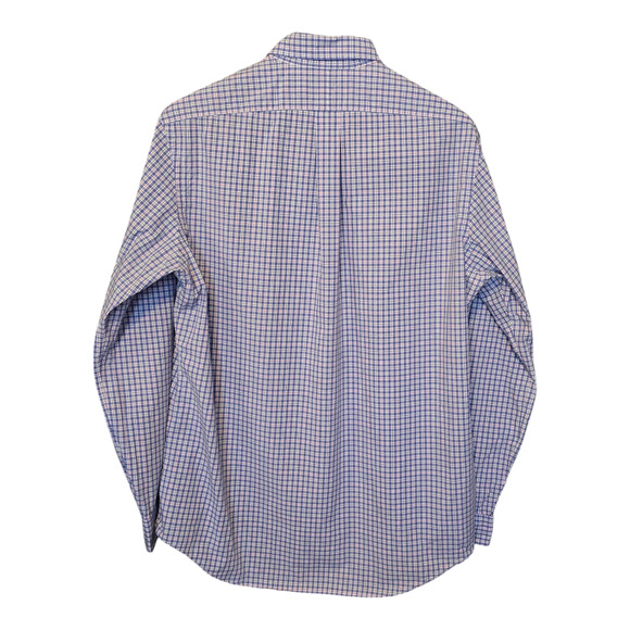 Ralph Lauren Button Down Shirt Mens Large Blue Plaid Long Sleeve Classic Preppy - Picture 3 of 14